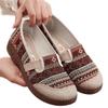 Summer Old Beijing Cloth Shoes Women's Breathable Ethnic Wind Shallow Mouth Fisherman Shoes Soft Sole Non-slip One Pedal Comfortable Mother Shoes