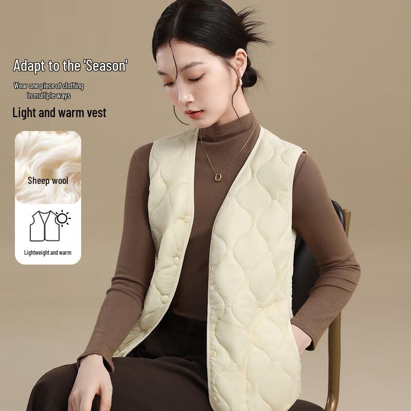 Mao Ren Women's Wool Blend Warm Vest