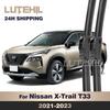 For Nissan X-Trail T33 -  Wiper Front Wiper Blades Windshield Windscreen Window Brush 26"+17"