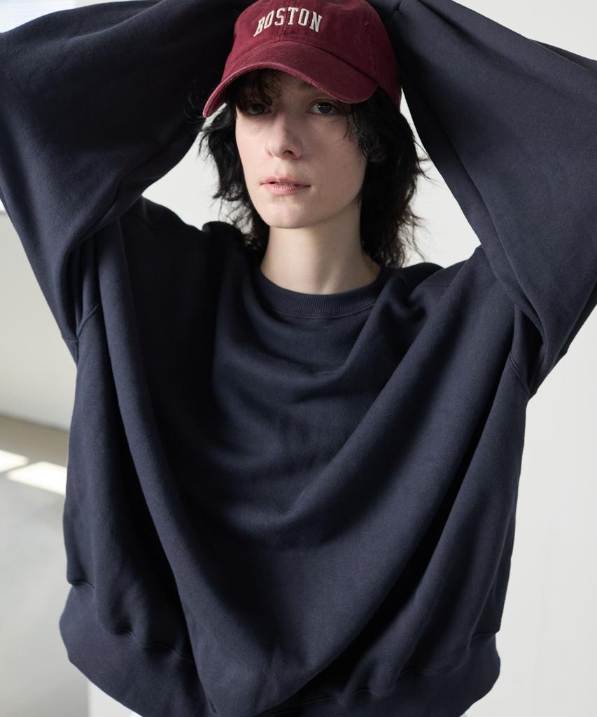 NUBELEU Dover Oversized Sweat Blue Charcoal