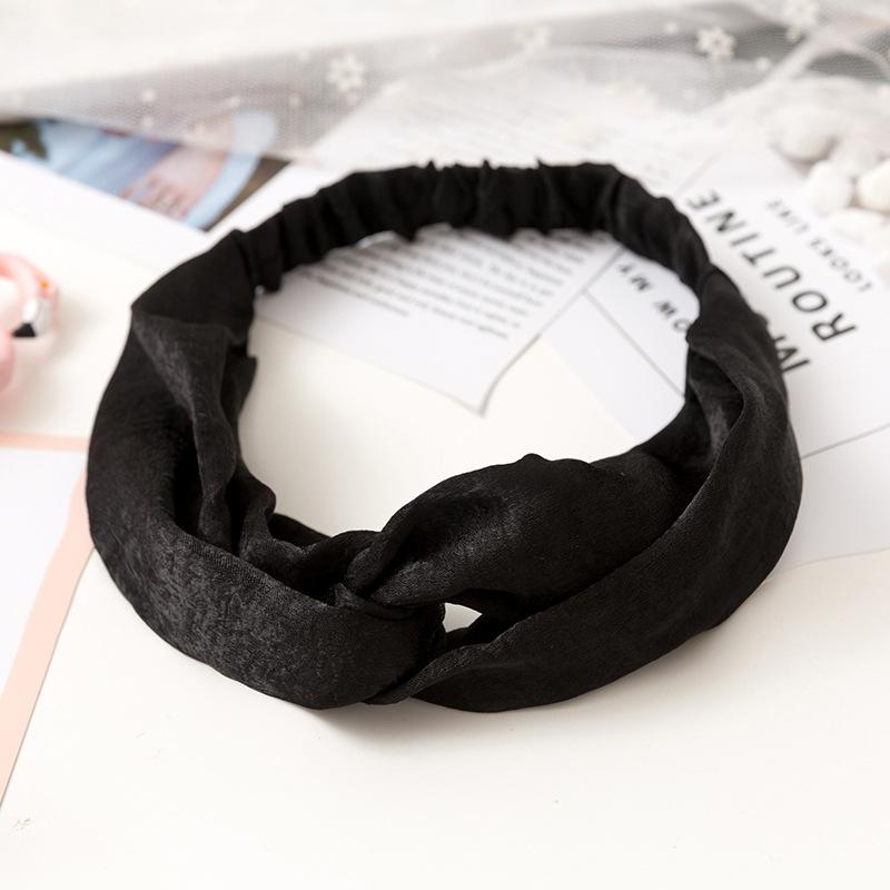 Fashion Women Girls Suede Hair Bands Solid Color Headbands Vintage Cross Turban Bandanas HairBands Hair Accessories