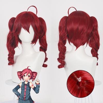 Kasane Teto Cosplay teto Rode Pruik Anime idool Haar Halloween Feest Requisiet