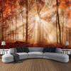Forest waterfall tapestry, jungle wall hanging, aesthetic room decoration, Bohemian hippie living room, bedroom wall decoration
