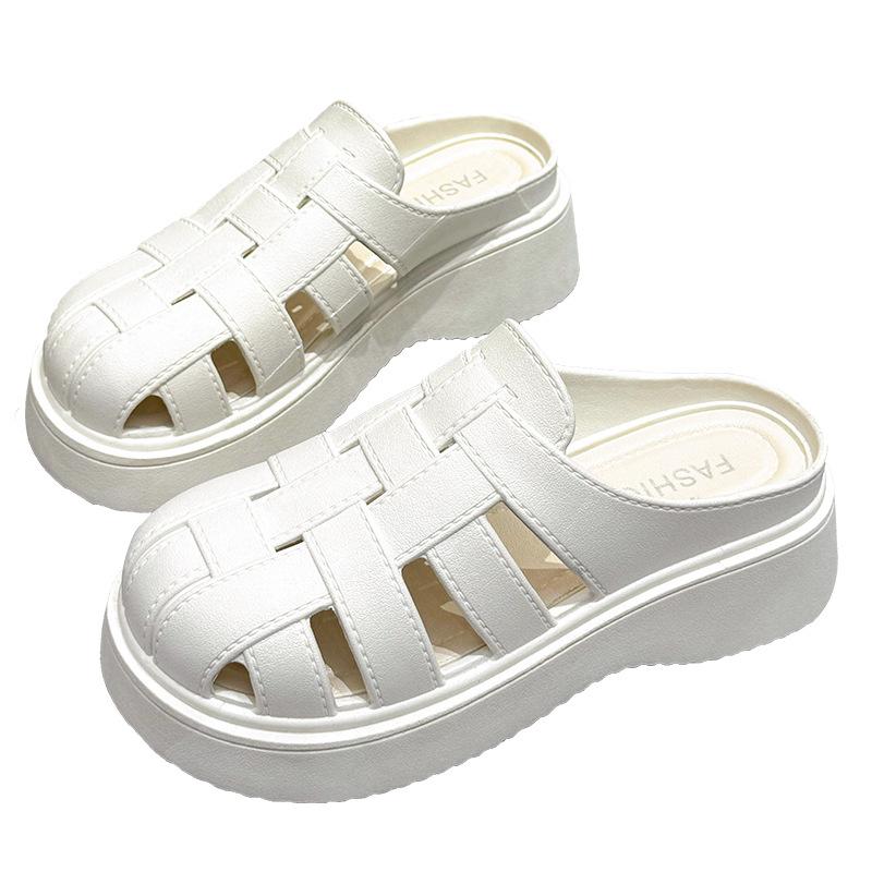 Platform Fisherman Sandals Women's Slip-On Hollow Out Casual Slippers