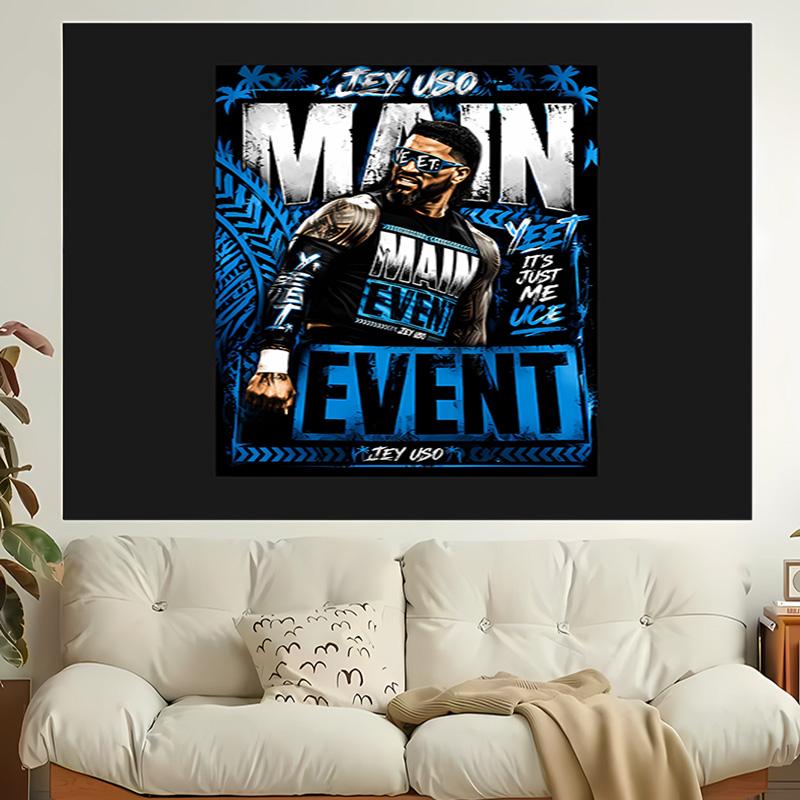 1pc Jey Uso Yeet Tapestry, Living Room, Bedroom, Office, Party Decor, Ideal Festive Gift