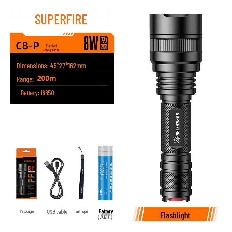 SupFire Rechargeable LED Flashlight Series
