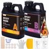 Bubble-Free Epoxy Resin Kit – Crystal Clear, Anti-Yellowing, 1:1 Easy Mixing Epoxy Resin for DIY Crafts & Resin Molds