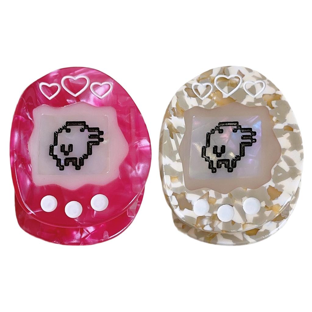 Cyberpunk Styles Acetate Hair Clip Cartoon Electronic Pet Hair Claw Clip for Various Hairstyles and Theme Occasion