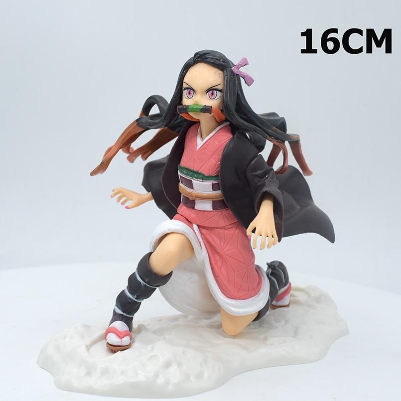 2pcs /Set Demon Slayer Anime Figure Uzui Tengen Kamado Nezuko Pvc Action Figure Kamado Tanjirou Model Toy Collection Doll Gifts