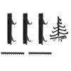 Pull Down Bar Storage Rack Wall Mounted Home Gym Storage   for Workout Equipment