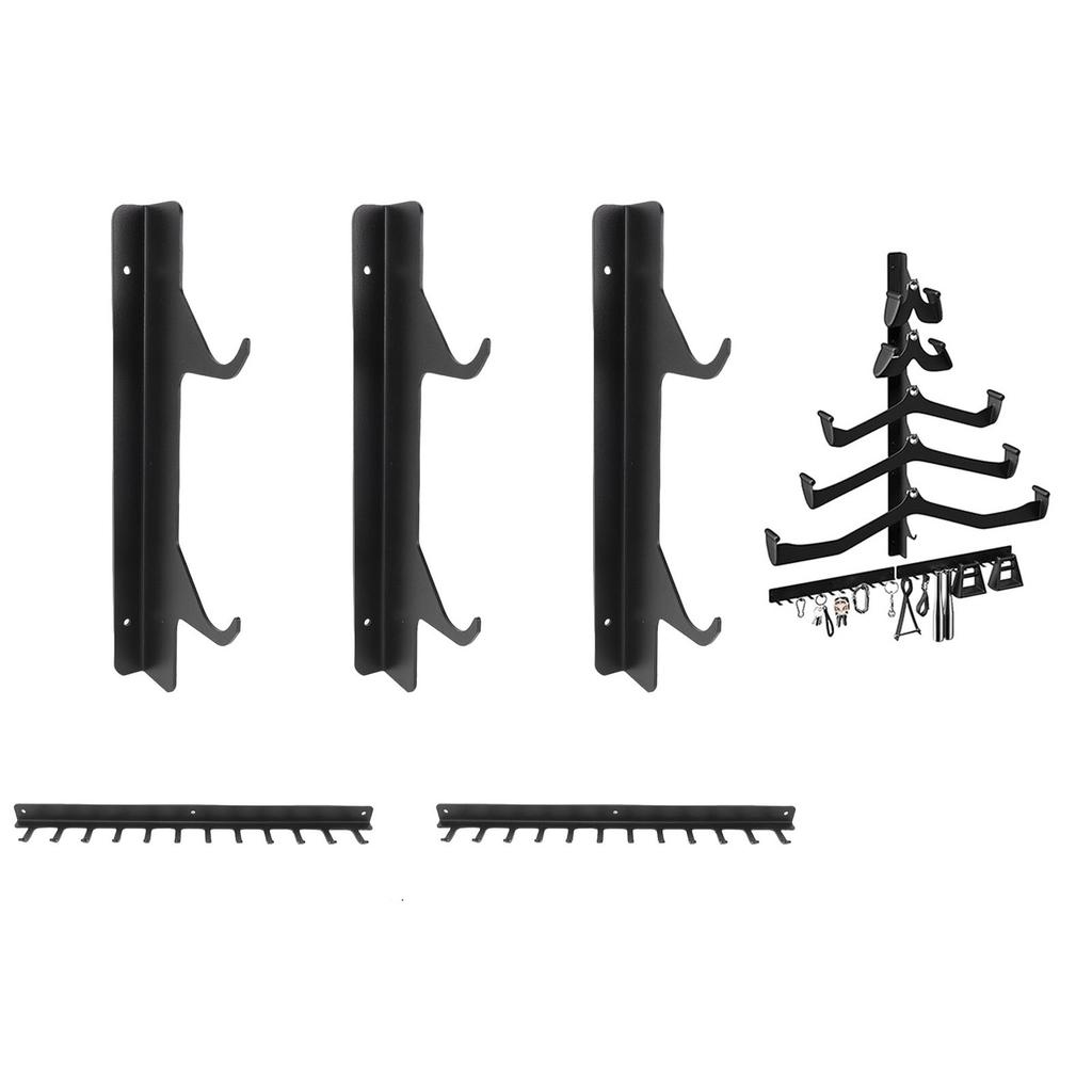 Pull Down Bar Storage Rack Wall Mounted Home Gym Storage   for Workout Equipment