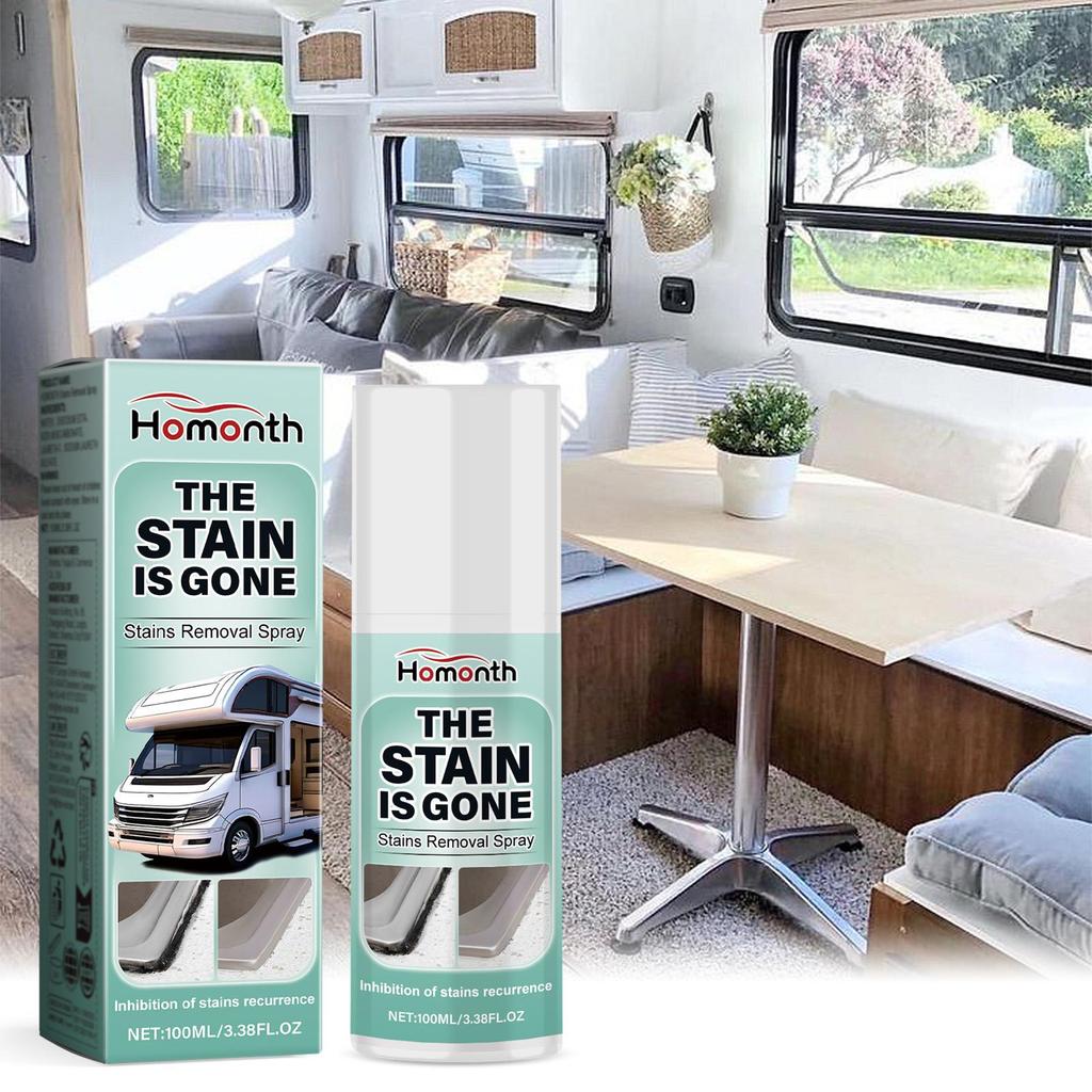 100ml RV Stain Removal Spray Stain Brightening Car Interior Dirt Cleaning Multi-Purpose Cleaning Spray