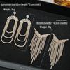 Stilvolle Geometrische Lange Quastenohrringe für Damen - Hochwertiges Europäisches und Amerikanisches Design