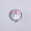 outdoor Metal Round Natural Flowers Pill Boxes Holder 3 Grids Medicine Case Small Portable Case Container Splitters For home
