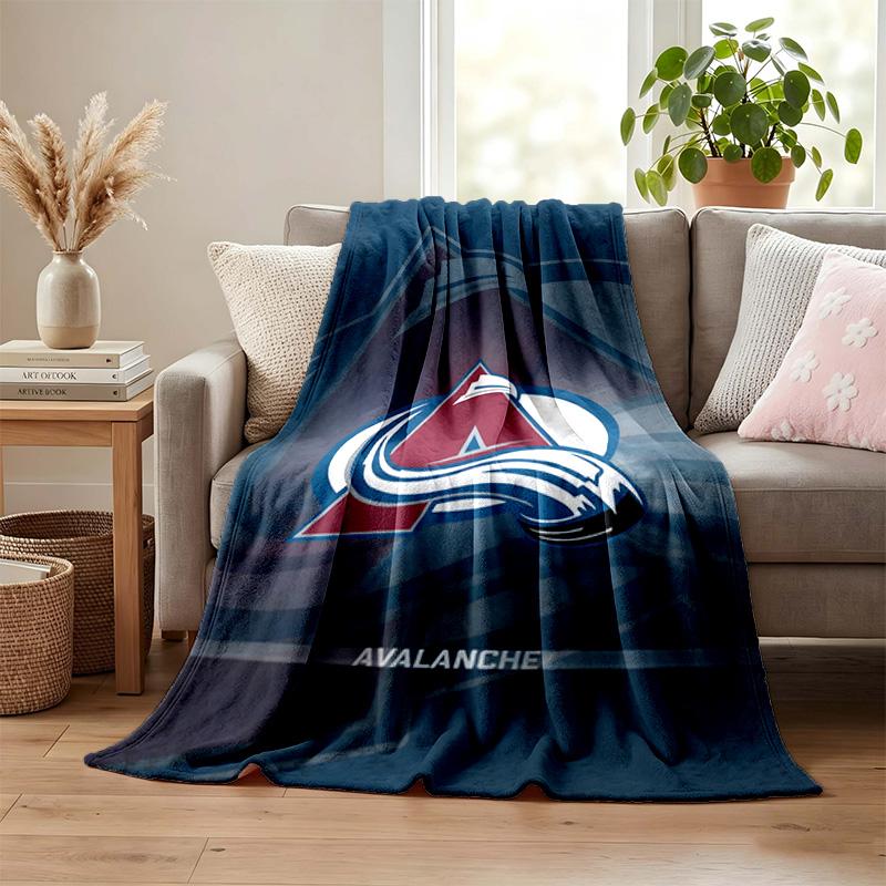 Colorado Avalanche Battaniye Flanel Battaniye Yumuşak Rahat Peluş Atkı Kanepe Yatak için Hafif Ev Dekorasyonu Noel için Hediyeler çeşitli tatiller