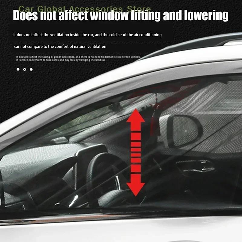 2pcs Car Styling Accessories Sun Shade Auto UV Protect Curtain Side Window Sunshade Mesh Sun Visor Protection Window Films Tools