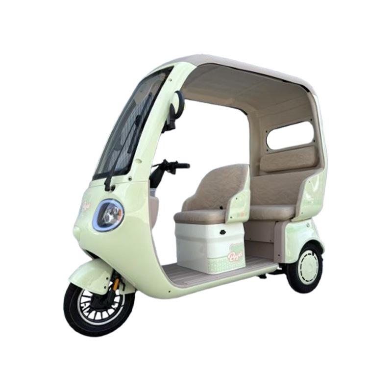 Electric Canopy Tricycle: Family Commuter & Child Transport