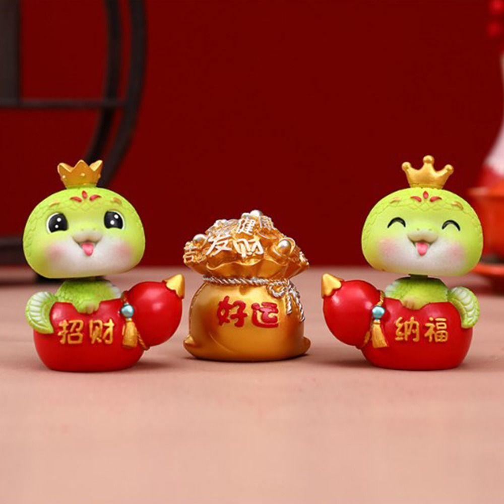 

Миниатюрная фигурка змеи в форме змеи, креативное украшение для салона автомобиля, настольное украшение Style 8