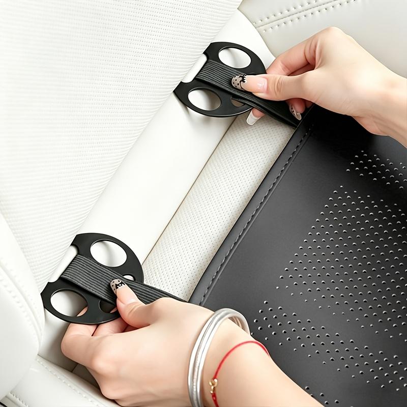 Cuscino per Sedile Auto con Poggiapiedi Esteso, Supporto per Gambe Guidatore e Passeggero, Coprisedile Auto Universale, Coprisedile Auto Traspirante Antiscivolo in Pelle PU