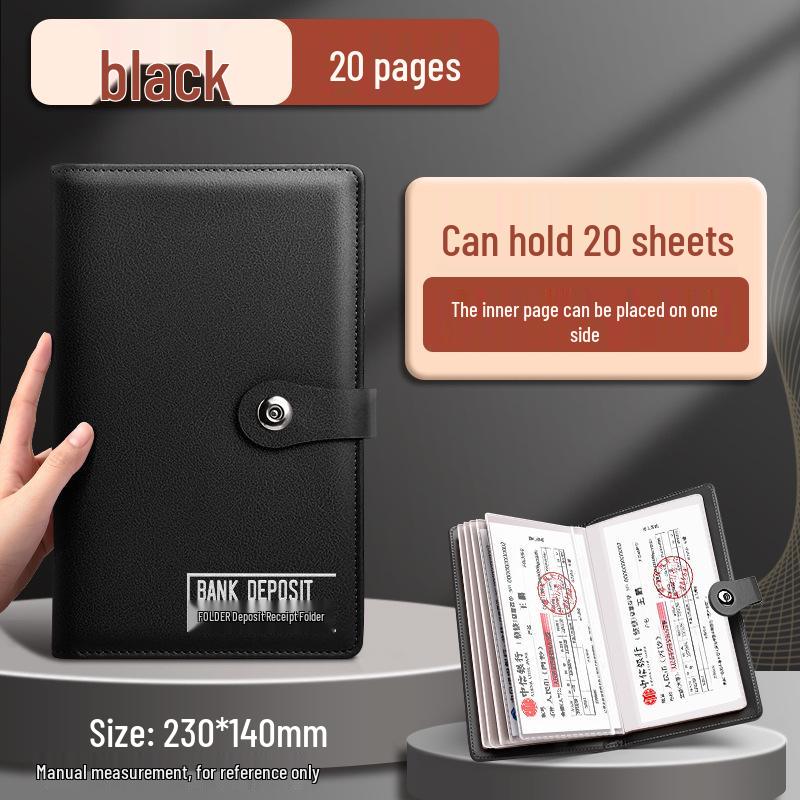 Leather Multifunction Finance Folder