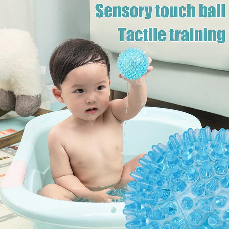 Spiky Ball Hollow Soft Transparent Strength Recovery Exercise Stress Relief Massage Ball For Hand Wrist Spiky Hand Training Ball