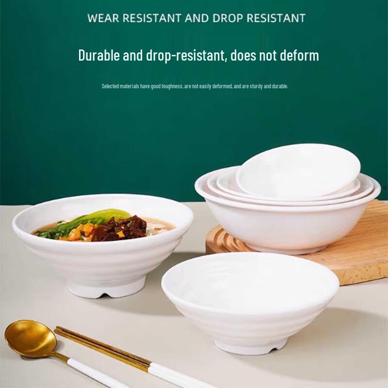 Melamine Threaded Dining Bowl