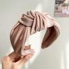 Retro Fresh Cream Knot Hairband High Hairline Face Washing Headband Women's Hair Accessories Stylish New