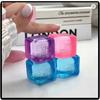Needoh Teenie Nice Eiswürfel Fidget Spielzeug Mini 4er Pack Set Langsamer Rückprall Squishy Spielzeug Stressabbau Fidget für Partygeschenke Geschenke