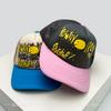Baseball Face Smiling Ear Rabbit Lettering Alphabet Printed 3D Color Contrast Blocking Women  Men For Neutral Gender Fresh Caps Peaked Hats