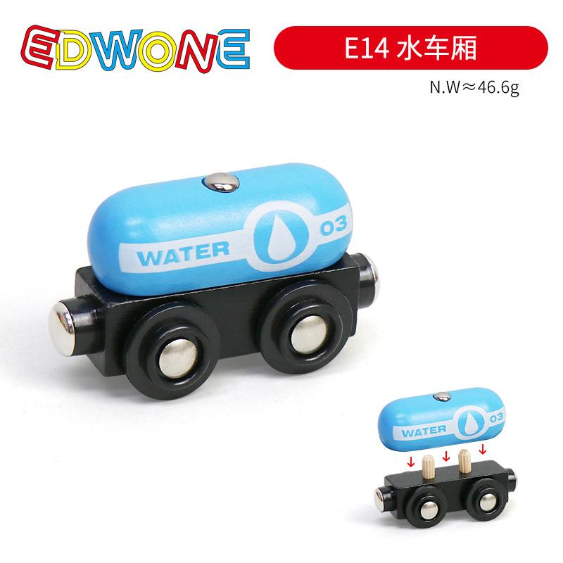 Plastic Inertial Police Car Engineering Vehicle Trailer Compatible with Wooden Thomas Train Track Toy