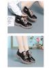 Women's Spring 2024 Lace-up White Shoes - Versatile, Soft & Thick Sole Casual Sneakers