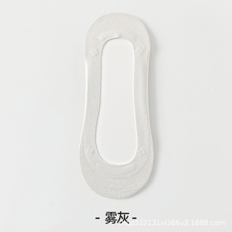 Spring/Summer 2026 Women's Non-Slip Low-Cut Cotton Boat Socks with Mulberry Silk, Anti-Pinch, High Quality