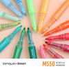 Languo 24-60 Farben Direkte Flüssig-Acrylfarbe Stifte mit Tasche Pinsel Marker Stift zum Malen von Steinen DIY Kunstbedarf Schreibwaren