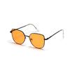 Metal Cat Eye Glasses Women'S Large Frame Sunglasses Color Film Sunglasses Men'S Simple