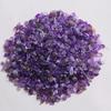 100g/200g Copeaux d'Améthyste Naturelle, Copeaux de Pierre, Copeaux Bruts, Copeaux de Cristal, Pierres Roulées Non Percées, Fournitures pour l'Artisanat DIY