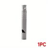 Outdoor Titanium Emergency Whistle Survival Safety MINI Whistle EDC Whistle Necklace Hiking Camping Trip Explore Survival