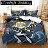 Fashion 3D Printing Anime Murder Drones Bedding Set Cartoon Three-piece Set Adult Boys Bedroom Duvet Cover Sets Home Textiles