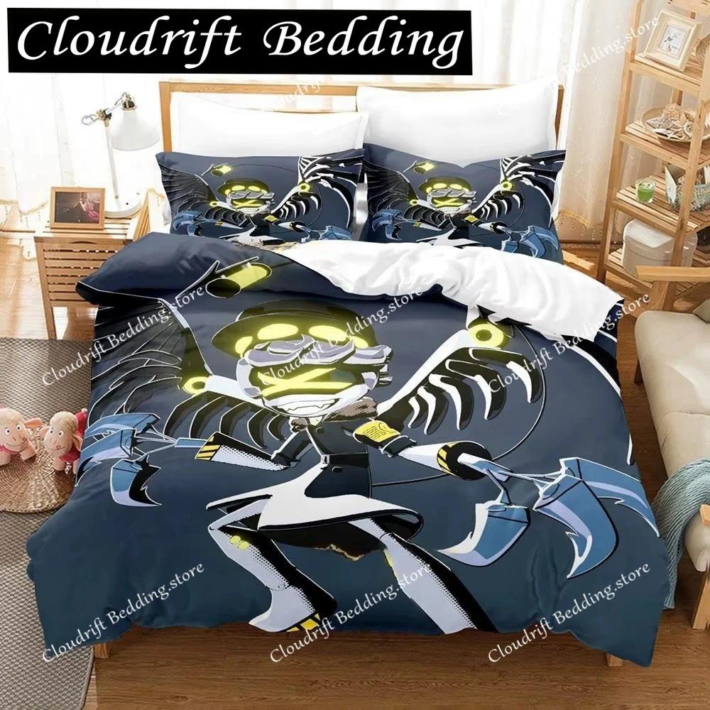 Fashion 3D Printing Anime Murder Drones Bedding Set Cartoon Three-piece Set Adult Boys Bedroom Duvet Cover Sets Home Textiles