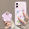 Mobile phone case with bracket, suitable for iphone17 star rabbit 16promax magnetic attraction 15 cartoon 14 niche 13 new set