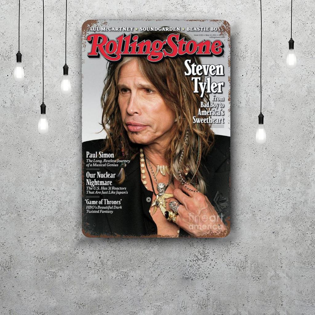 Steven Tyler Funny Bar Metal Sign Retro Plaque Vintage Sign Alcohol Drinker Pub Club Man Cave Kitchen Wall Decoration
