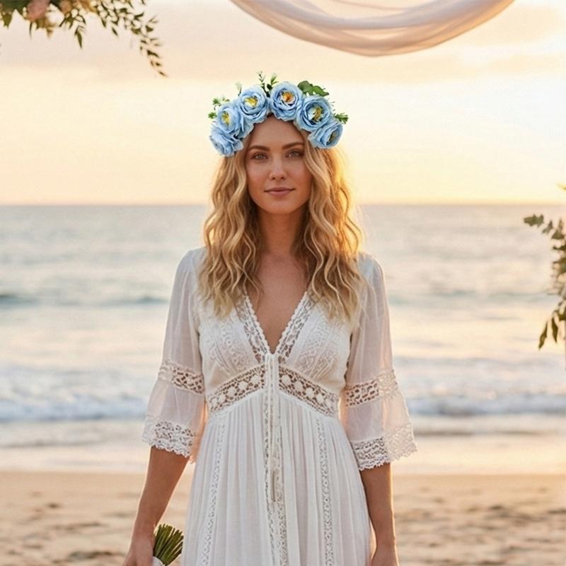 Festival Flower Hairband Props for Elegant Occasion Weddings and Parties Comfortable Lightweight Design Headdress
