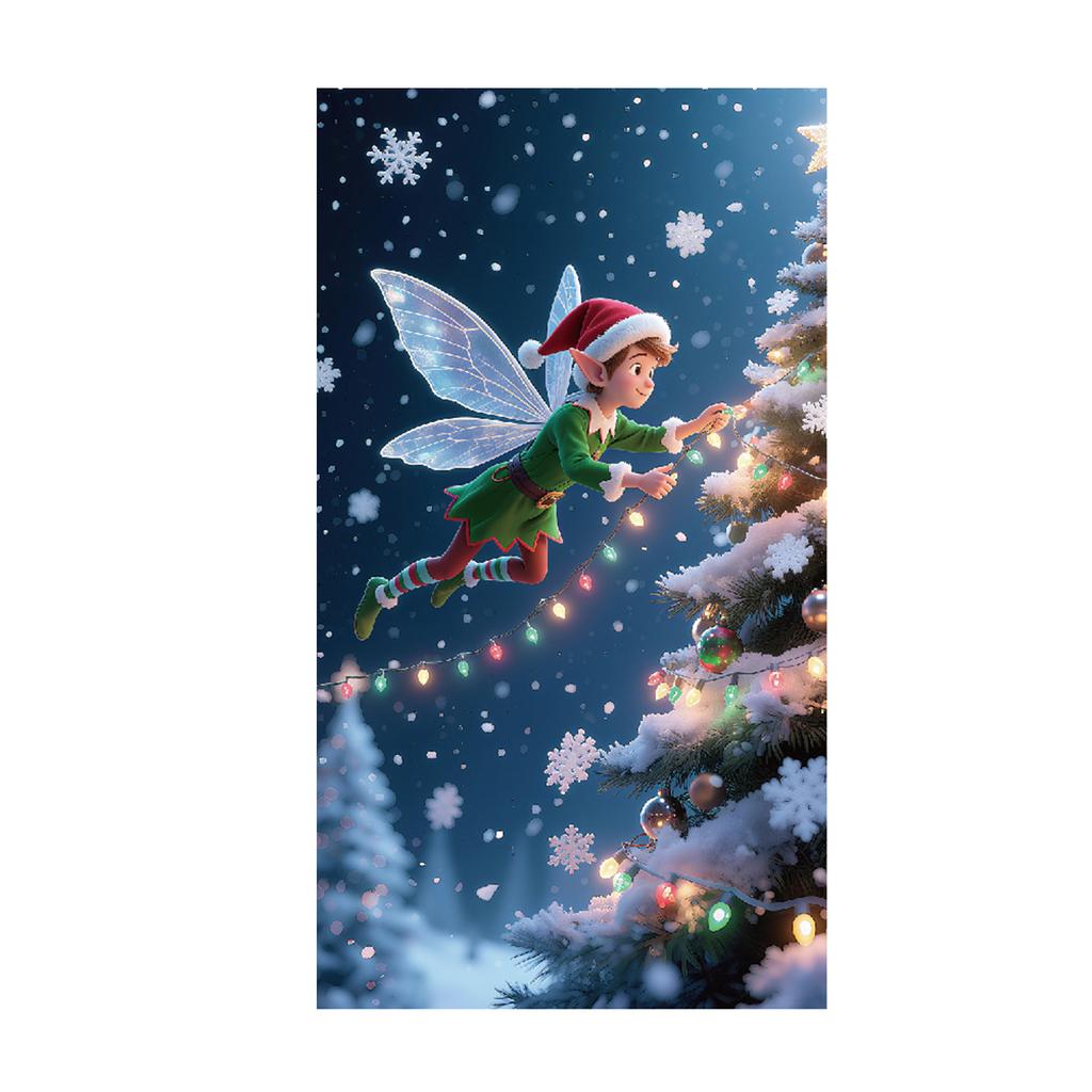 Christmas Door Curtain Background Door Decoration