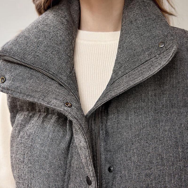 Women's Short Duck Down Padded Vest