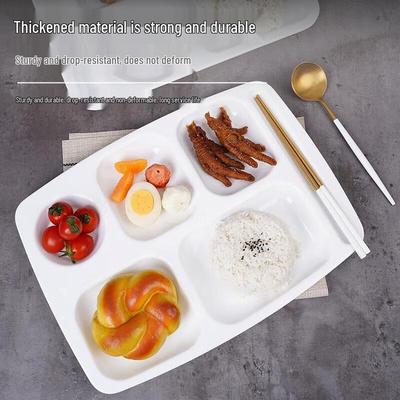 Huihuang Melamine 6-Compartment Divided Cafeteria Tray