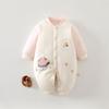 Thickened 120g Cotton Winter Baby Jumpsuit - Warm Padded Bodysuit for Crawling