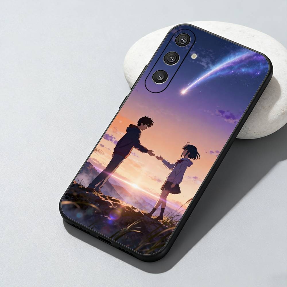 Anima Film Y-Dein Name Paar Handyhülle Für Samsung Galaxy A73,A72,A71,A70,A52,A51 Andere Weiche Schwarze Hülle