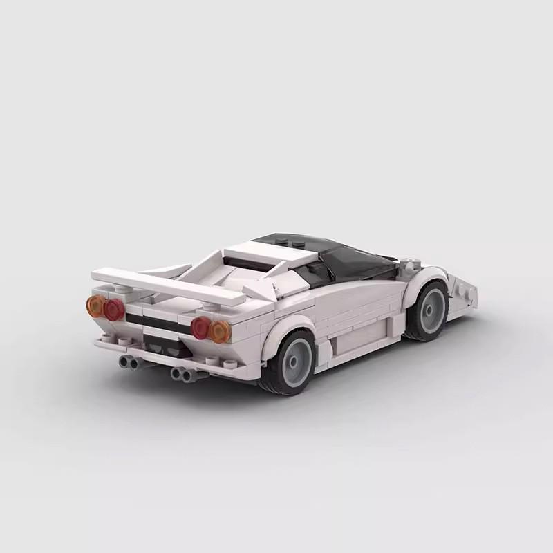 Domestic Building Block 8 Grid Car Series Compatible With Rambo Supercar Boy Collage Toy Set Model Gift