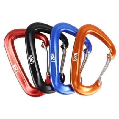 7075 Aluminum Carabiners – Heavy Duty 12KN Climbing Grade Clips For Hammocks, Camping, Keychains (48x80mm, Multiple Colors)