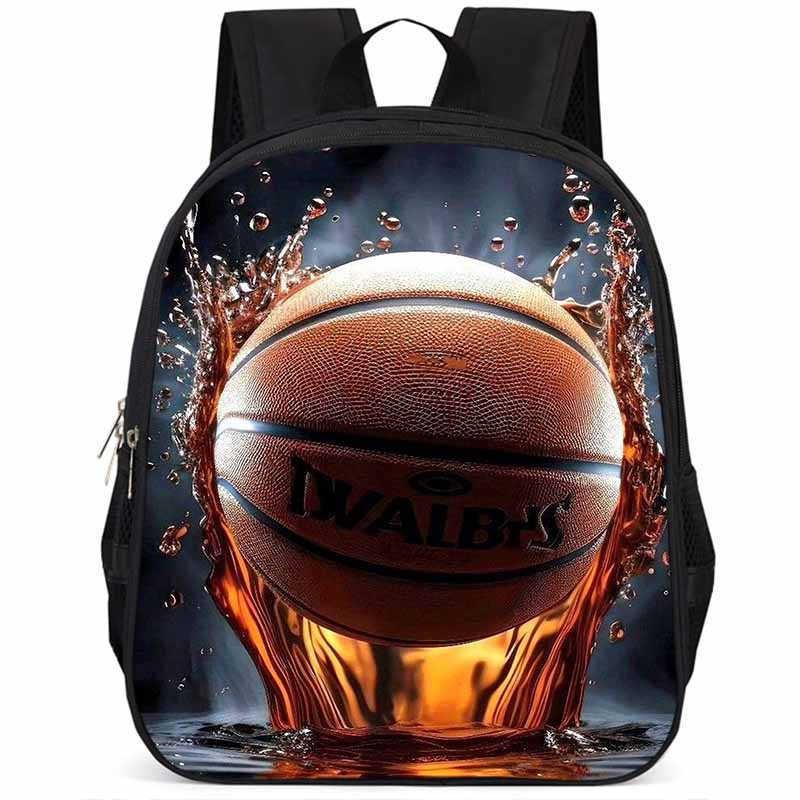 Sac à dos scolaire élégant Basketball 15 pouces Grande capacité Léger Pour Garçons et Filles