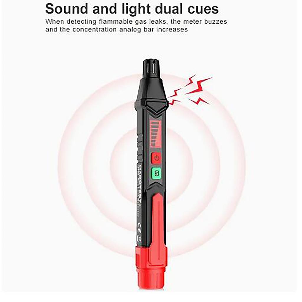 1pc  Gas Leak Detector Alarm Combustible Gas Detector WithAudible And Visual Alarm For All Types Of Flammable Gases